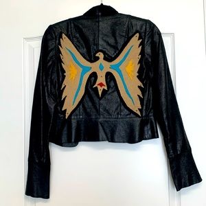 Upcycled Leather Eagle Jacket